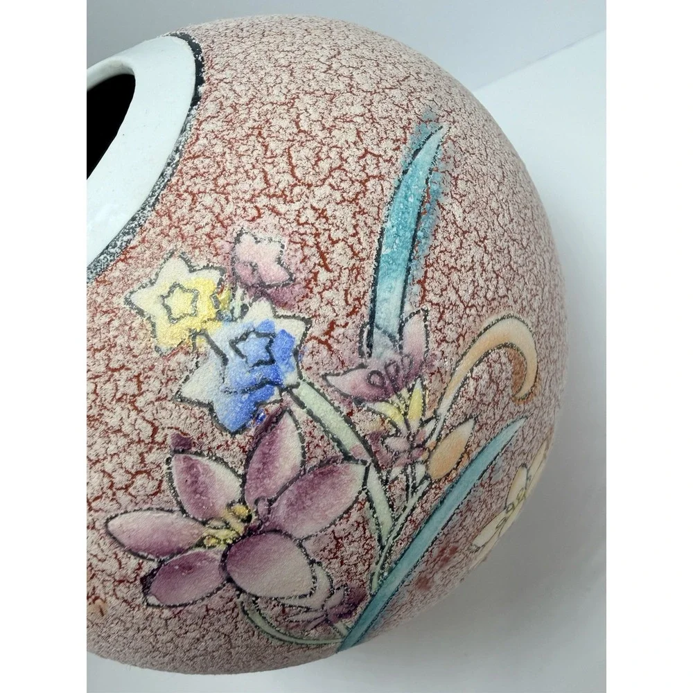 Chinese‎ stone finish family rose porcelain vase